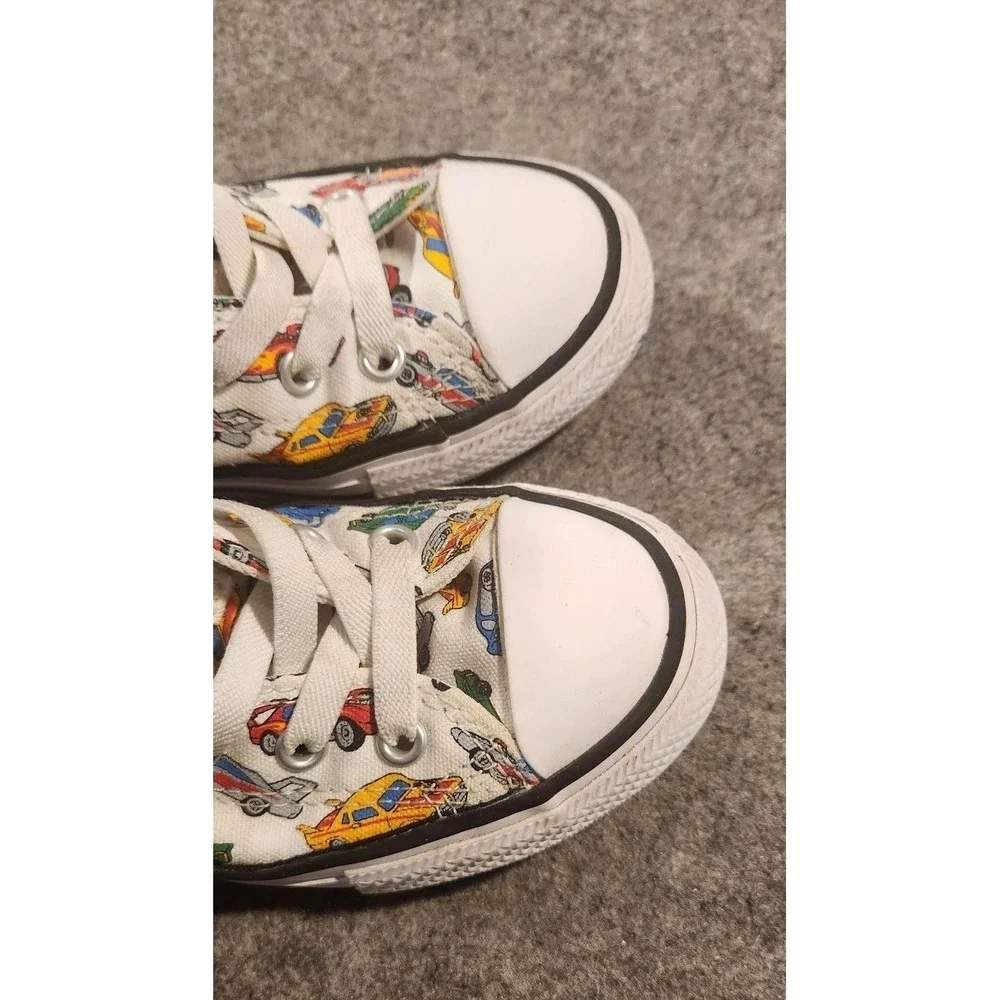 Converse Chuck Taylor All Star Shoes Kids Size 12 Car Print High Top Sneakers
